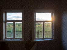 View On Sunset Old Windows