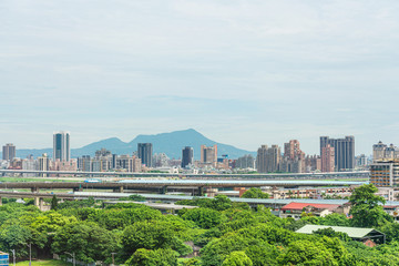 TAIPEI, TAIWAN - July 2, 2019: Typical architecture in Taipei, Taiwan