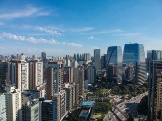  Vista aérea do Itaim Bibi em São Paulo, Brasil