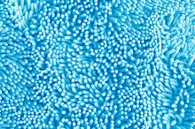 Texture Of Blue Microfiber Fabric