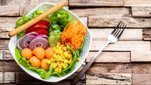 poke bowl de légumes végétarien Poster Mural XXL