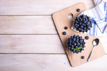 Wall Mural - Ripe fresh blueberries