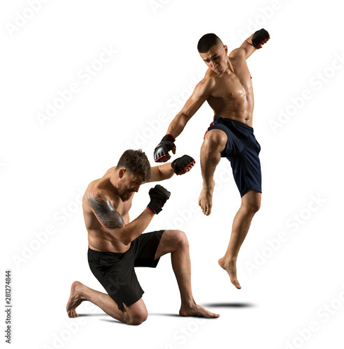 Dekoracja na wymiar  zawodnicy-boksu-mma-walcza-w-walkach-bez-regul
