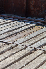 Canvas Print - Floor of Wooden Bridge