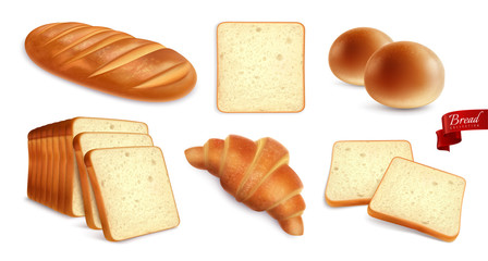 Wall Mural - Wheat Products Realistic Set