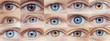 © Parilov - Set collage of people eyes are blue and brown color