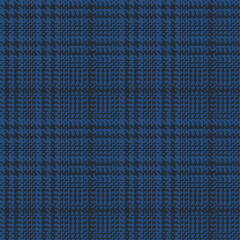 Wall Mural - Blue glen check seamless pattern with black stripes