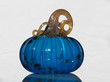 © Frannie DiBona - Blue Blown Glass Pumpkin
