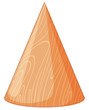 Wooden cone shape 3D object