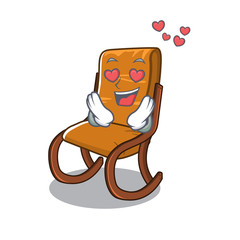 Wall Mural - In love rocking chair in the cartoon shape