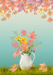 Wall Mural - Vector Autumn Background