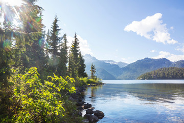 Wall Mural - Mountain lake