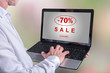 © thodonal - Sale concept on a laptop