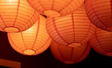 A Round, Bright Orange Lantern