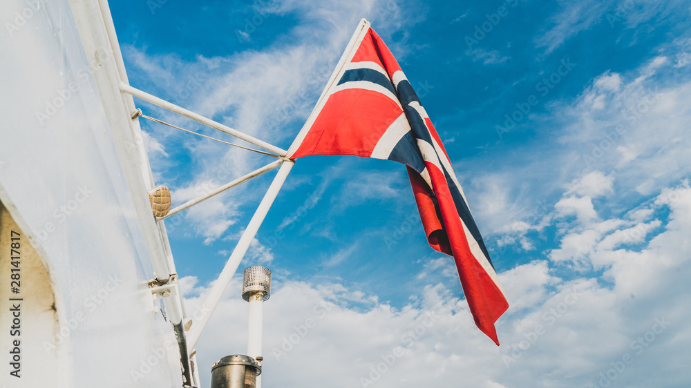 Flaga Norwegi - obrazy, fototapety, plakaty 