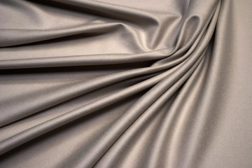 The texture of cashmere fabric beige with blue stripe. Background, pattern.