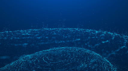 Big data visualization. Data technology background. Abstract background. 3d rendering. Data array visual concept. Equalizer for music