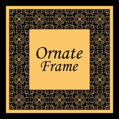 Wall Mural - Decorative vintage modern art deco frame and border