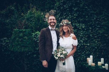 Wall Mural - beautiful wedding couple