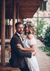 Wall Mural - beautiful wedding couple