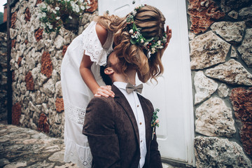 Wall Mural - beautiful wedding couple