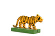 © squeebcreative - Vintage Tiger Toy Animal Wooden On White Background