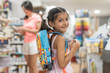 © FotoAndalucia - Mother and daughter buying school supplies preparing to go back to school