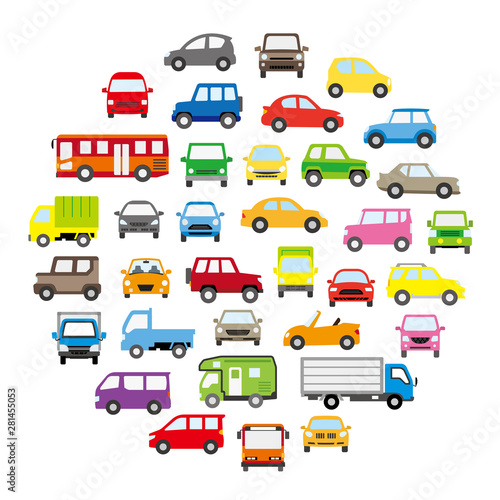色々な車のサークル状アイコンギャラリー ポップカラー Stock ベクター Adobe Stock 色々な車のサークル状アイコンギャラリー ポップカラー Stock ベクター Adobe Stock