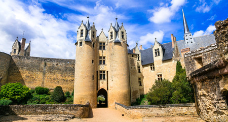 Wall Mural - Medieval castles of Loire valley - impressive Montreuil-Bellay. landmarks of France