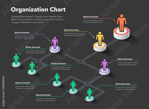 Modern Organization Chart Template