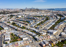 San Francisco - Busy / Packed / Crowded Houses On Hills