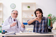 © Elnur - Young male alcoholic visiting old doctor