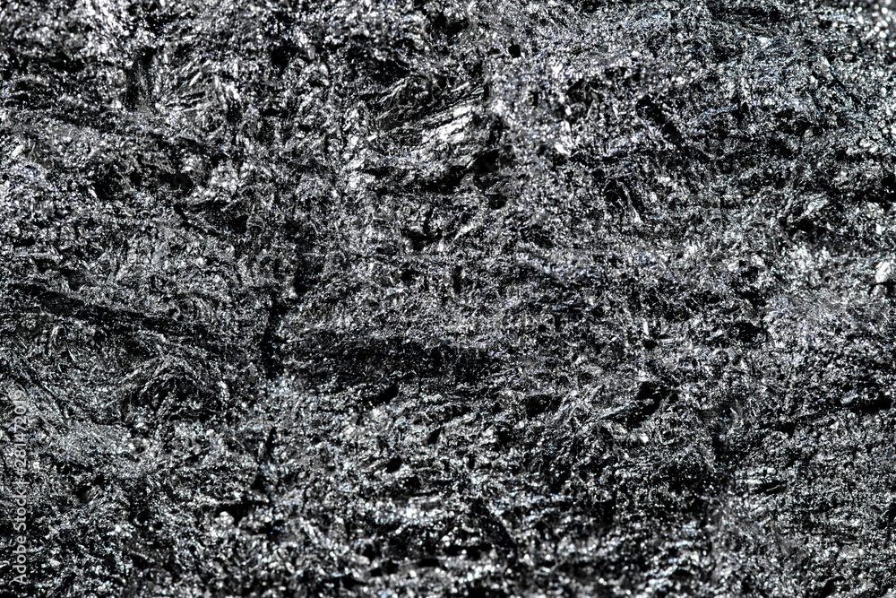 Silicium oder Silizium Element Hintergrund, Nahaufnahme Makro Rohsilicium als Rohstoff - obrazy, fototapety, plakaty 