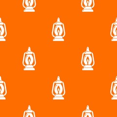 Canvas Print - Mining lamp pattern vector orange for any web design best