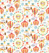 © lkeskinen - Amusement park pattern cartoon design for children