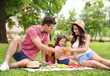 © New Africa - Happy family having picnic in park on summer day