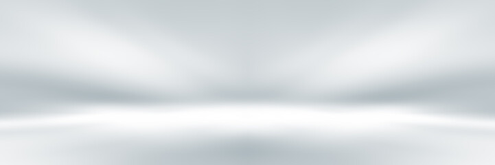 Wall Mural - Soft gray empty perspective floor room studio gradient with backdrop spotlight used for background and display your product.