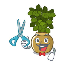 Sticker - Barber jade plant isolated with the mascot