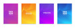 © NIRUT - Minimal covers design. Colorful halftone gradients.background modern template design for web. Cool gradients. Future geometric patterns. Eps10