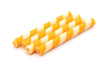 biscuits wafer stick with orange cream flavour