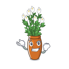 Poster - Successful peace lily put into cartoon pot