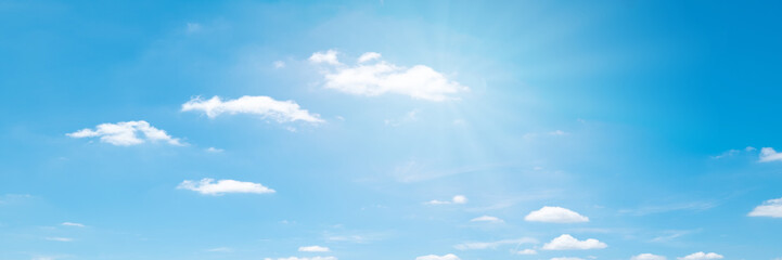 Wall Mural - beautiful blue sky cloudsfor background. panorama of sky.
