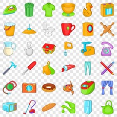 Naklejka na meble Hammer icons set. Cartoon style of 36 hammer vector icons for web for any design