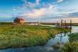 The picturesque old harbour at Thornham in Norfolk