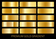 gold gradient vector palette for background template