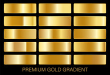 Gold Gradient Vector Palette For Background Template