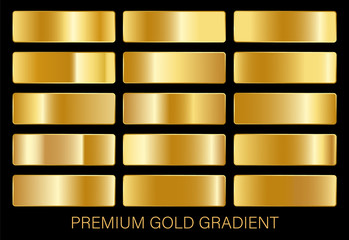 gold gradient vector palette for background template