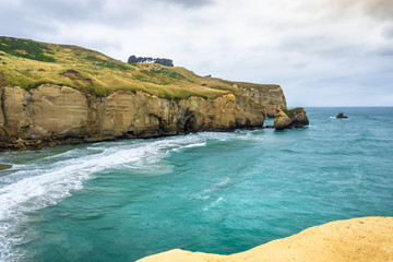 Canvas Print - Tunnel Beach New Zealand