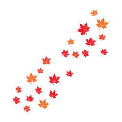 maple leaf background vector illustration