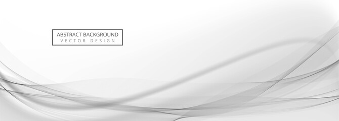 Wall Mural - Modern wave banner template background